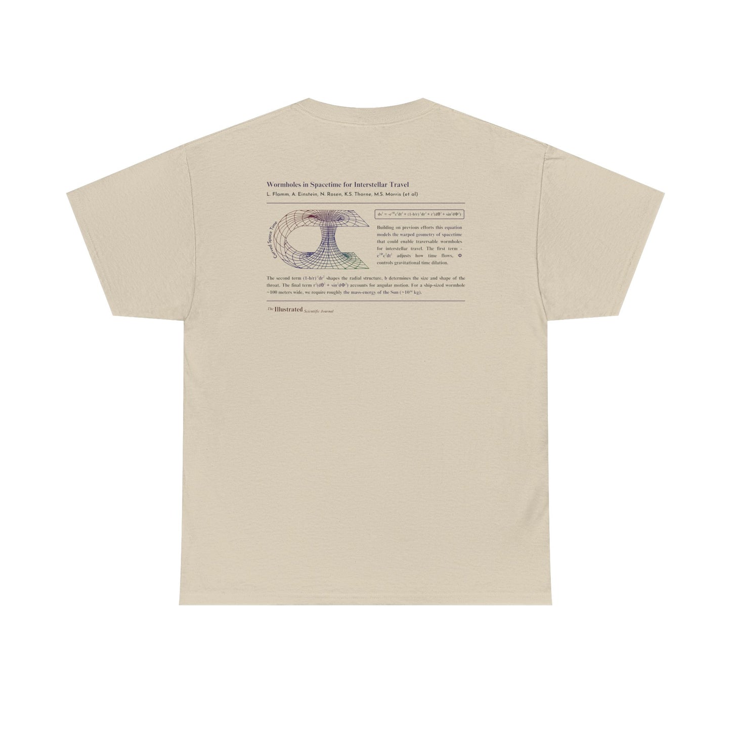 Wormhole Shirt | Unisex Heavy Cotton Shirt | Einstein-Rosen Bridge | Fun Gift for Science, Physics & Sci-Fi Fans | Space Shirt