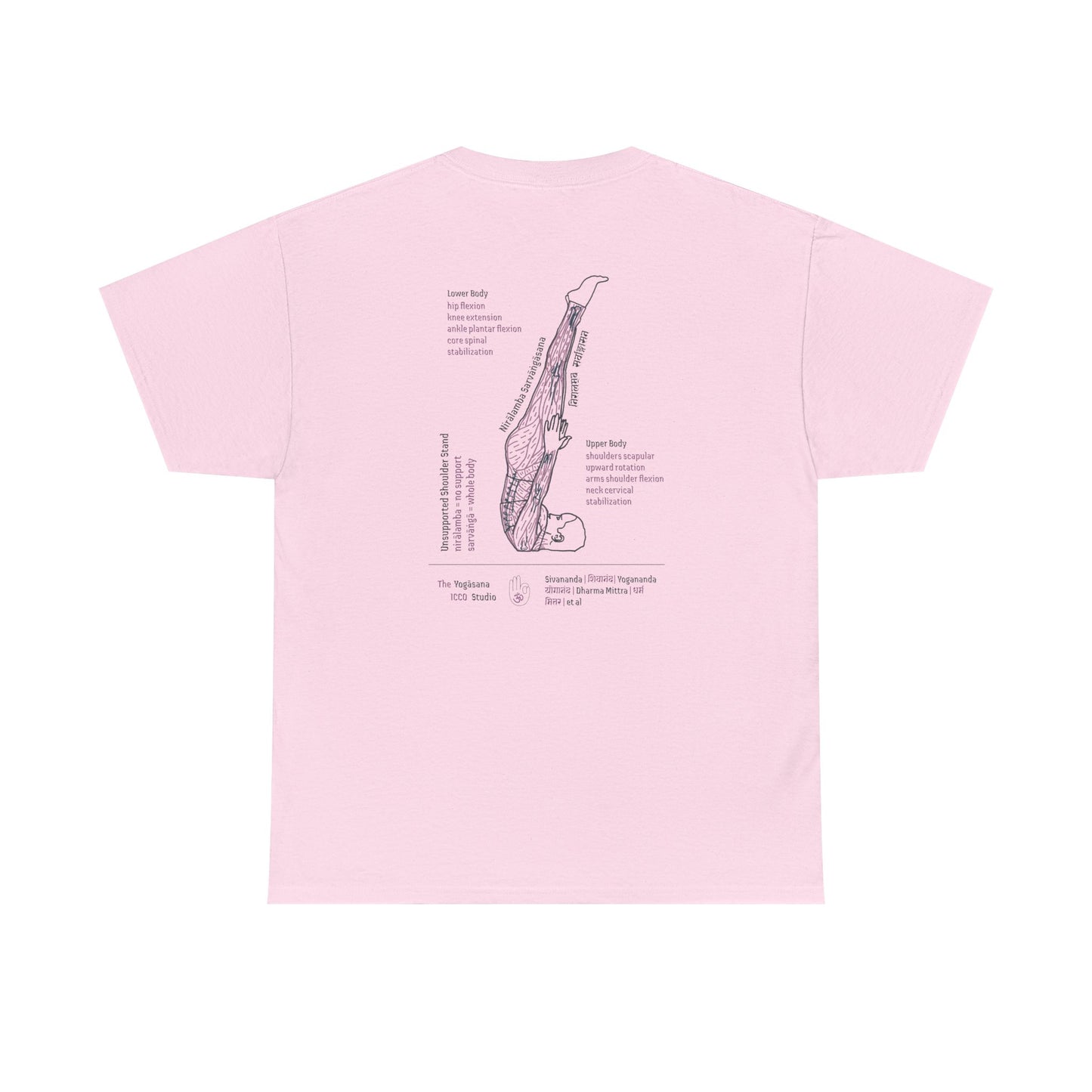 Unsupported Shoulder Stand Nirālamba Sarvāṅgāsana Yoga Tee