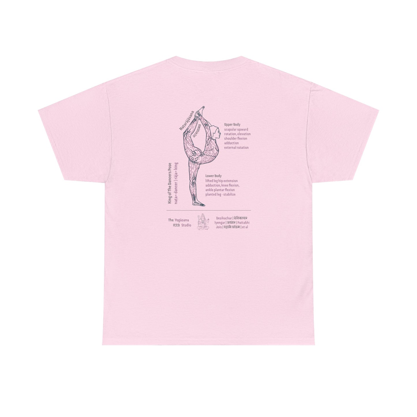 King of the Dancer Pose Natarājāsana Yoga Tee