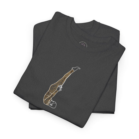 Unsupported Shoulder Stand Nirālamba Sarvāṅgāsana Yoga Tee