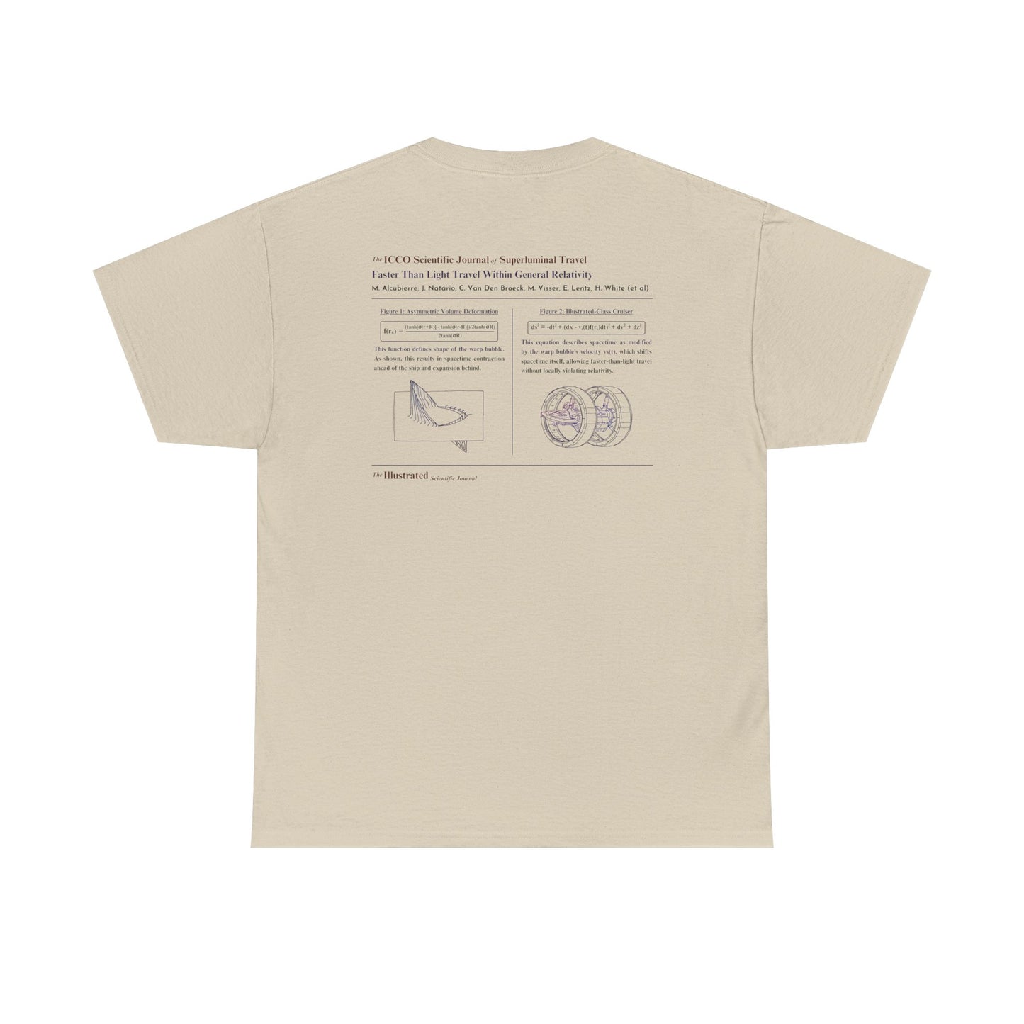 Alcubierre Warp Drive Shirt | Unisex Heavy Cotton Shirt | Fun Gift for Science, Physics & Sci-Fi Fans | Space Shirt