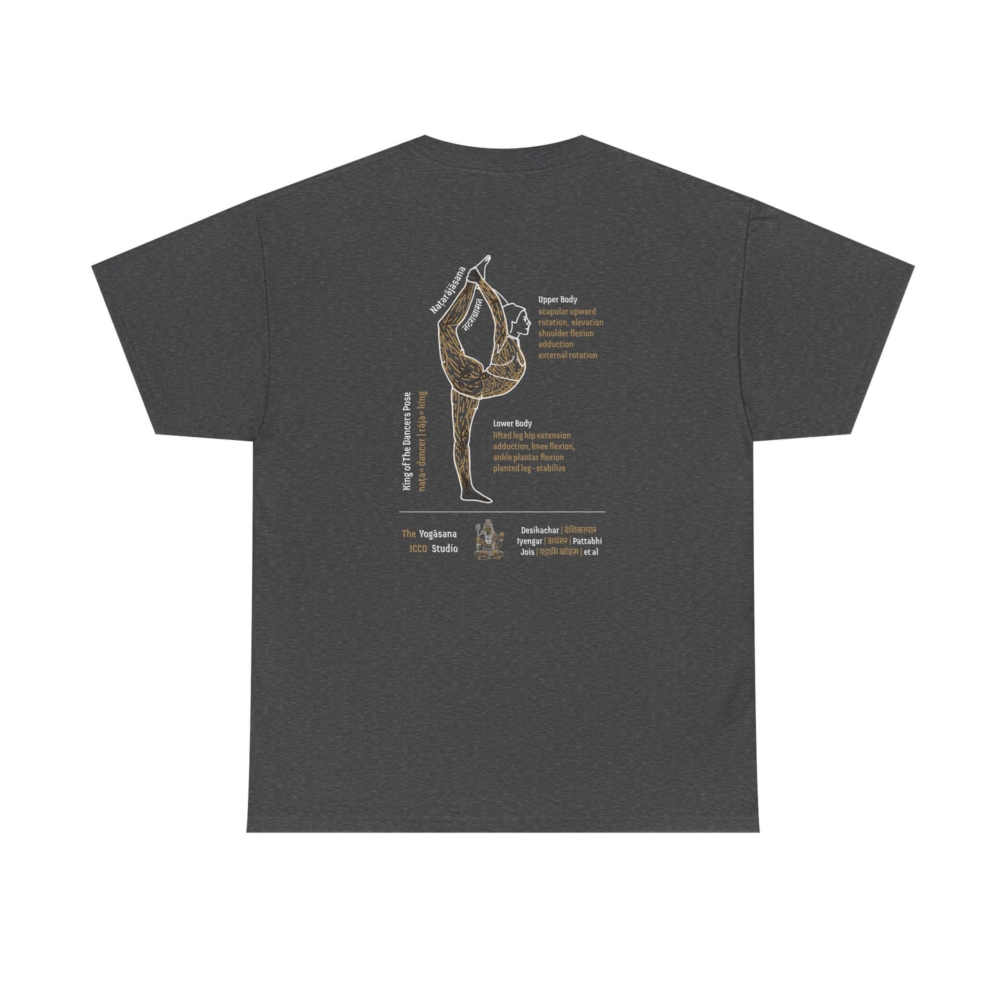 King of the Dancer Pose Natarājāsana Yoga Tee