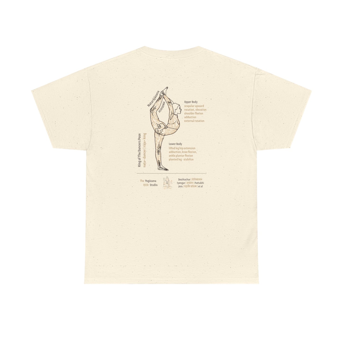 King of the Dancer Pose Natarājāsana Yoga Tee