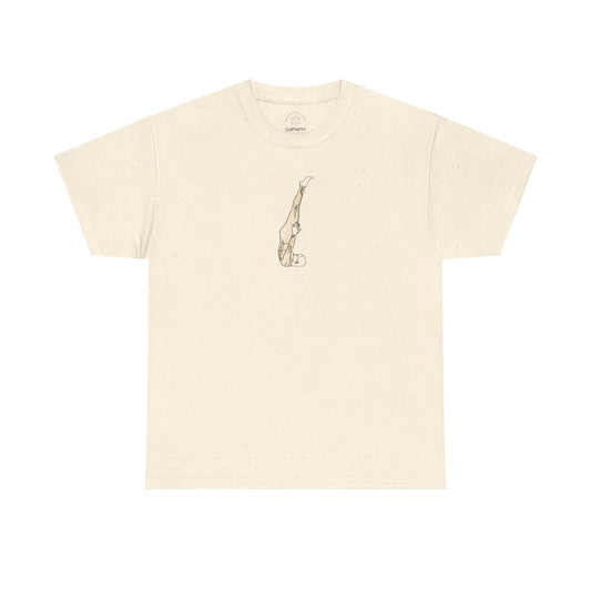Unsupported Shoulder Stand Nirālamba Sarvāṅgāsana Yoga Tee